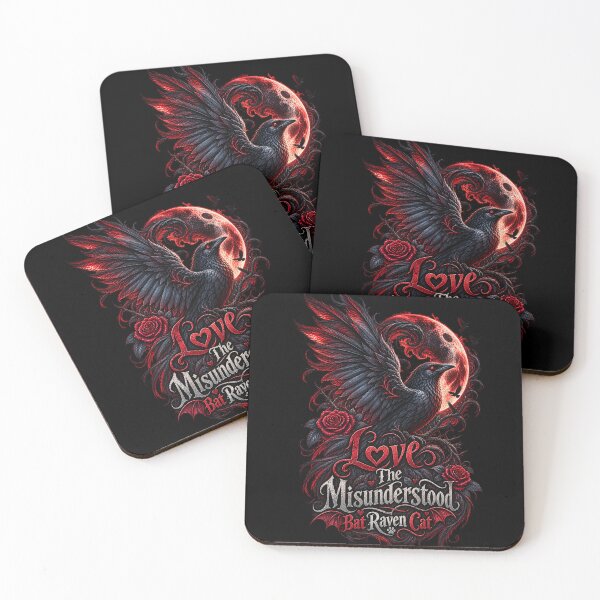 Item preview, Love The Misunderstood Bat Raven Cat, Dark Fantasy Art, Gothic Aesthetic, Witchcore, Black Cat Lovers, Vampire Vibes, designed and sold by Crystal-Tree.