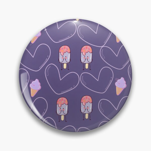 Item preview, Kawaii Ice Cream and Cute Hearts Pattern designed and sold by Azurart2.