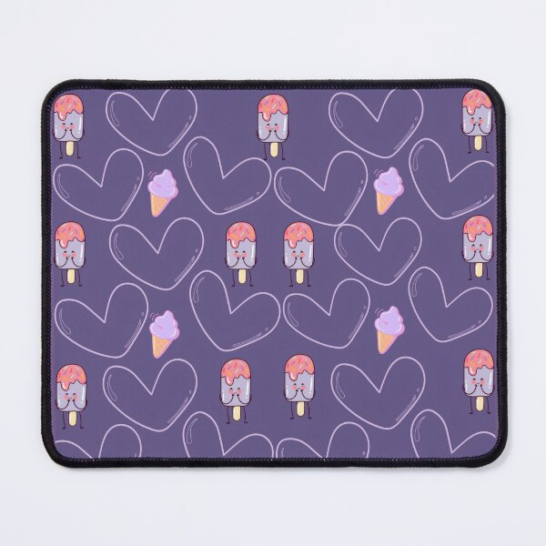 Item preview, Kawaii Ice Cream and Cute Hearts Pattern designed and sold by Azurart2.