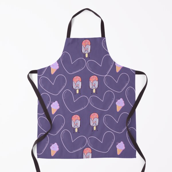 Item preview, Kawaii Ice Cream and Cute Hearts Pattern designed and sold by Azurart2.