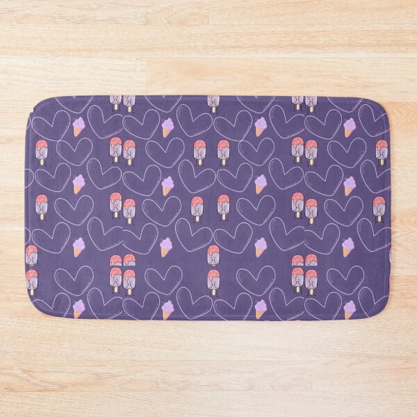 Item preview, Kawaii Ice Cream and Cute Hearts Pattern designed and sold by Azurart2.