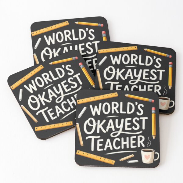 Item preview, World's Okayest Teacher — Funny Teacher Appreciation Gift designed and sold by Tipsy24.