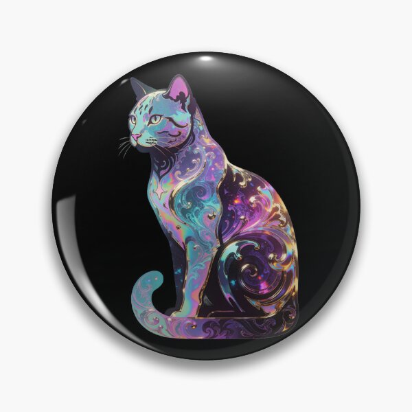 Item preview, Cosmic Cat in Iridescent Swirls designed and sold by newdreamsss.