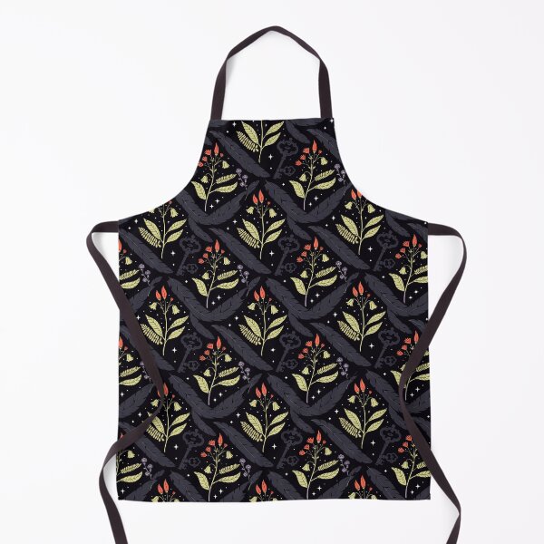 Item preview, Dark Botanical Key Seamless Pattern designed and sold by Soul Path Studio.