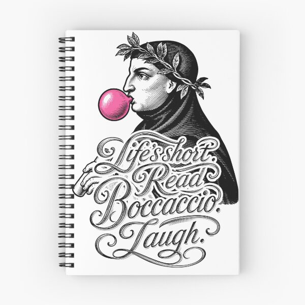 Item preview, Wall Art - Postcard - Boccaccio – Life, Laughter, Literature designed and sold by ForeverPrintsOK.