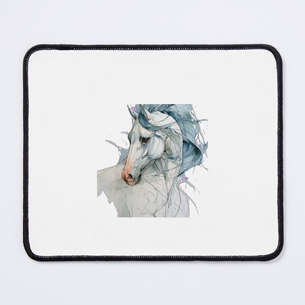 Item preview, Dreamy Watercolor White Horse - Ethereal Art designed and sold by Brandady.