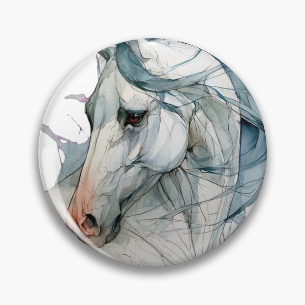 Item preview, Dreamy Watercolor White Horse - Ethereal Art designed and sold by Brandady.