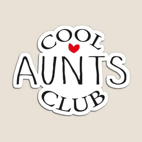 Item preview, Cool Aunts Club - Red Heart Typography designed and sold by eMKa82.
