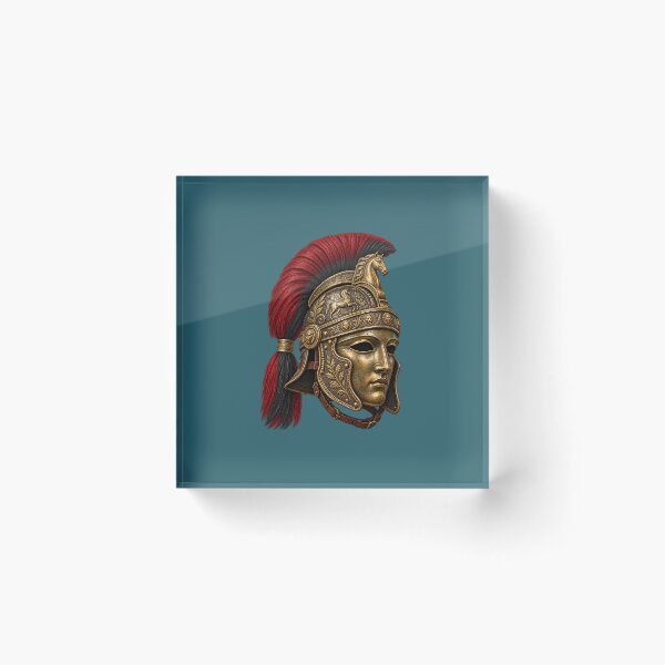 Aperçu de l'œuvre Casque de centurion romain impérial avec crête et masque créée et vendue par Odinsshop.