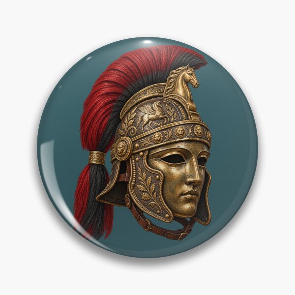 Item preview, Imperial Roman Centurion Helmet with Crest and Mask designed and sold by Odinsshop.
