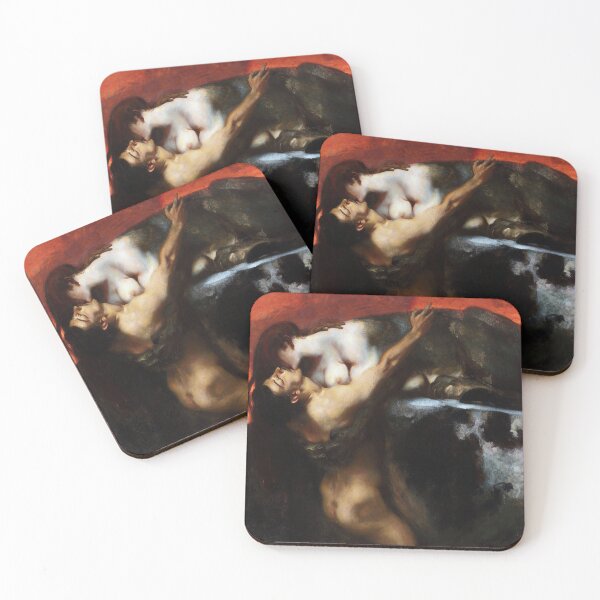 Item preview, The Kiss of the Sphinx (1895) by Franz von Stuck designed and sold by The Breathing Paint.