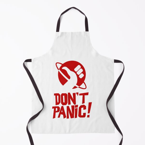 Item preview, DON'T PANIC Hitchhiker's guide to the galaxy logo designed and sold by Mr-Brigzy.