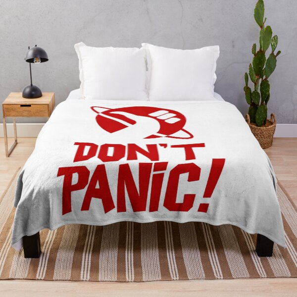 Item preview, DON'T PANIC Hitchhiker's guide to the galaxy logo designed and sold by Mr-Brigzy.