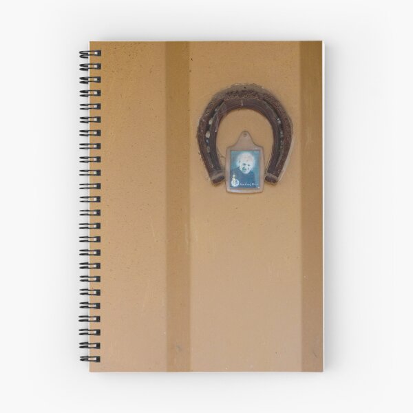 Item preview, Vintage Horseshoe Good Luck Shrine With Small Portrait On Orange Wall designed and sold by Nmallia.