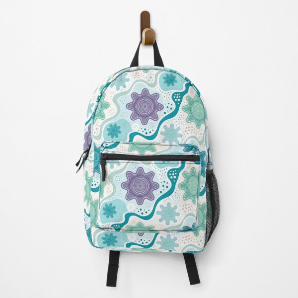 Item preview, Teal Organic Abstract Seamless Pattern designed and sold by Soul Path Studio.