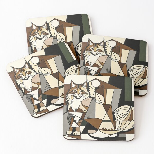 Item preview, cubist animal artwork designed and sold by forget45studio.