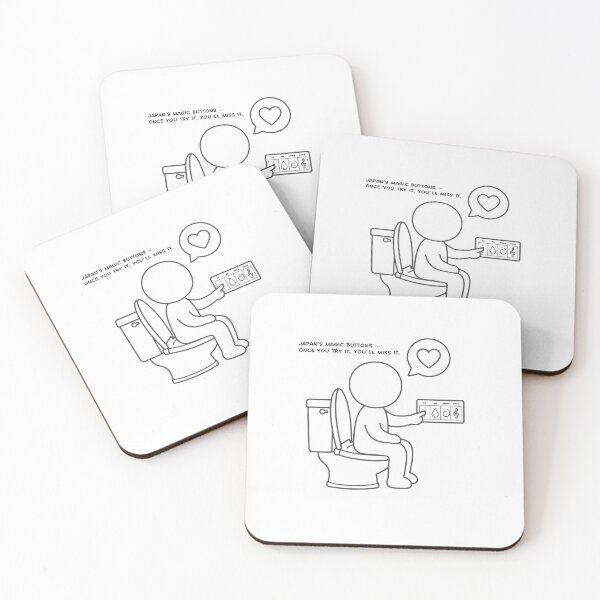 Item preview, Japan's Magic Toilet Buttons - Once You Try It You Miss It designed and sold by japan-picto.