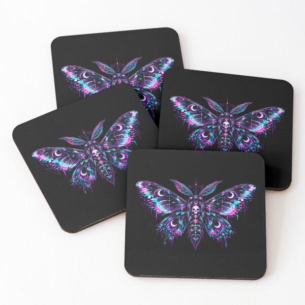 Item preview, Glitch Moth – Cyber Occult Moth Art designed and sold by JupiterGlitchEmpire.
