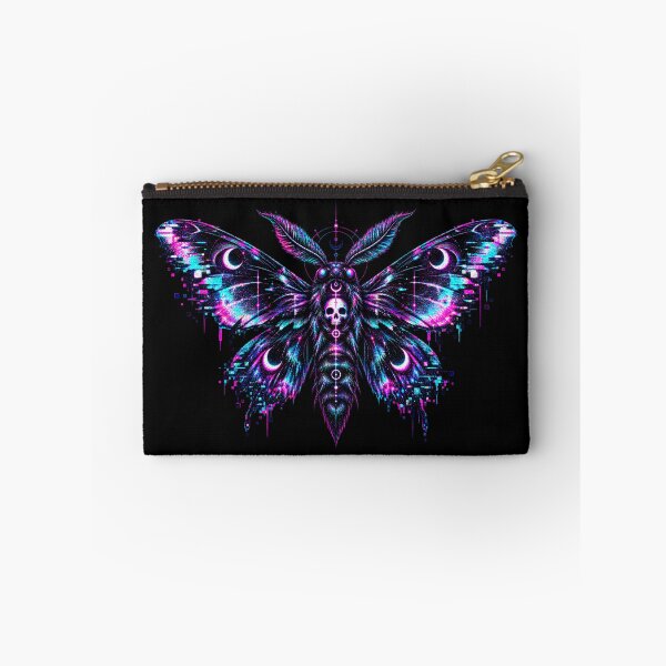 Item preview, Glitch Moth – Cyber Occult Moth Art designed and sold by JupiterGlitchEmpire.