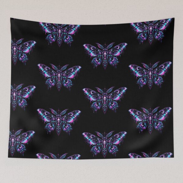 Item preview, Glitch Moth – Cyber Occult Moth Art designed and sold by JupiterGlitchEmpire.