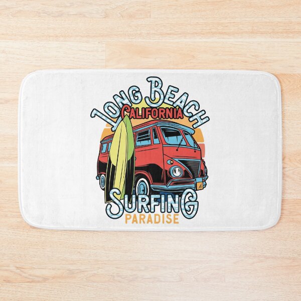 Item preview, Long Beach California Surfing Paradise Retro Surf Van Sunset Graphic designed and sold by heedooppod.