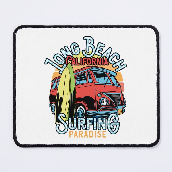 Item preview, Long Beach California Surfing Paradise Retro Surf Van Sunset Graphic designed and sold by heedooppod.