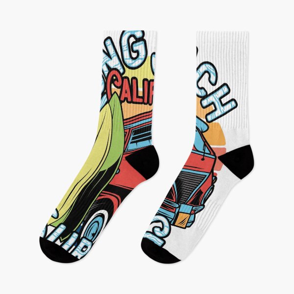 Item preview, Long Beach California Surfing Paradise Retro Surf Van Sunset Graphic designed and sold by heedooppod.