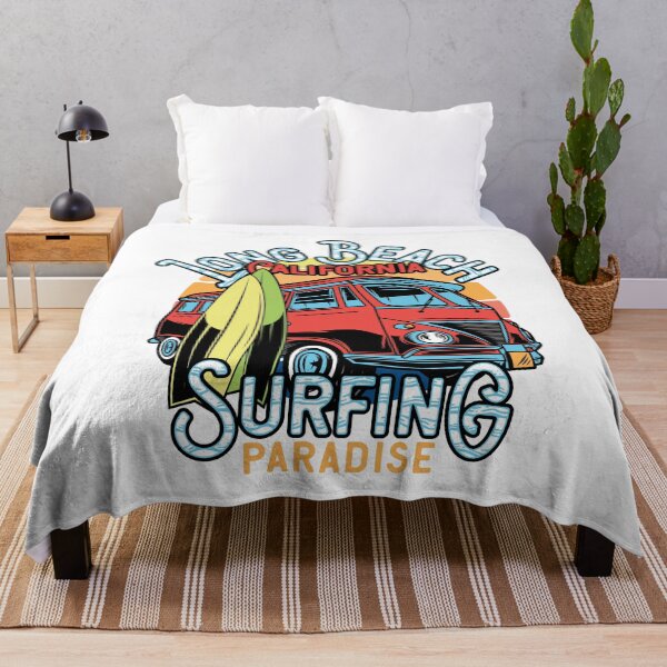 Item preview, Long Beach California Surfing Paradise Retro Surf Van Sunset Graphic designed and sold by heedooppod.