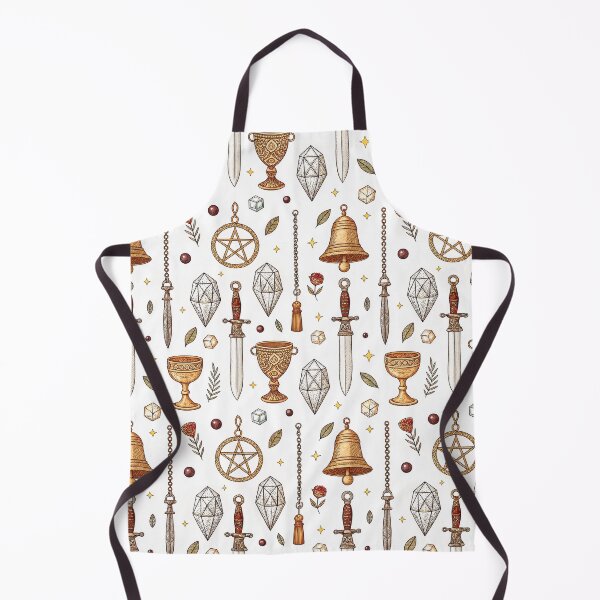 Item preview, Vintage Sword Crystal Seamless Pattern designed and sold by Soul Path Studio.