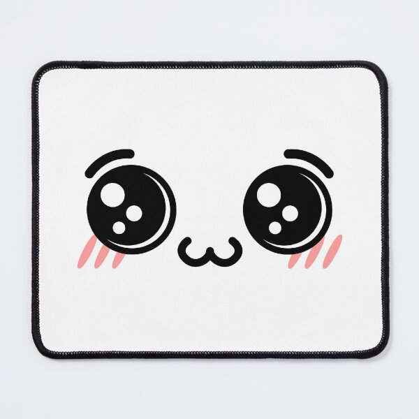 Item preview, Adorable kawaii owo blushing shiny eyes face designed and sold by BlushyPrint.