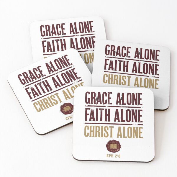 Item preview, Grace Alone Faith Alone Christ Alone Ephesians 2 8 T-Shirt designed and sold by Skotecky.