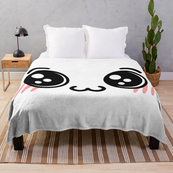 Item preview, Adorable kawaii owo blushing shiny eyes face designed and sold by BlushyPrint.