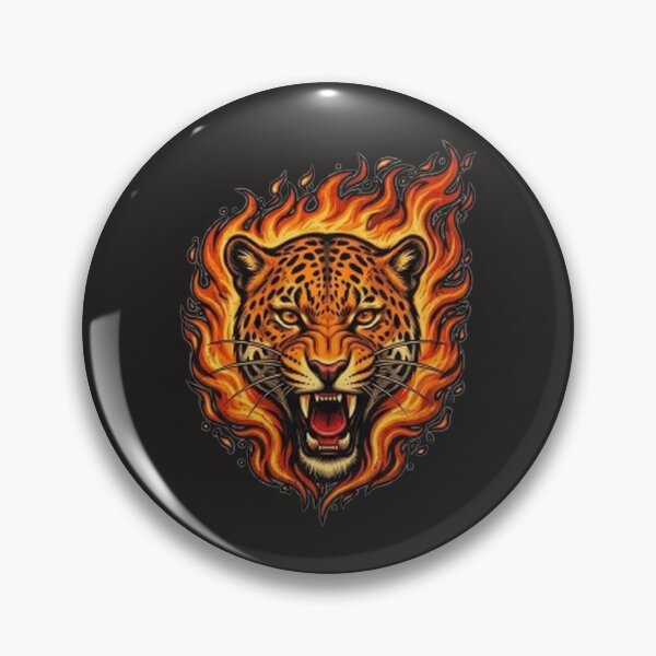 Artikelvorschau, Jaguar-Kopf in Flammen entworfen und verkauft von The best online style shop.