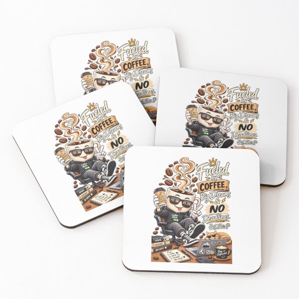 Item preview, Fueled by Coffee Big Dreams and No Deadlines Funny Office Work Humor designed and sold by TrendVault USA.