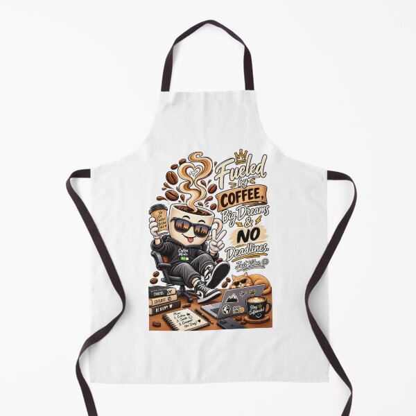 Item preview, Fueled by Coffee Big Dreams and No Deadlines Funny Office Work Humor designed and sold by TrendVault USA.