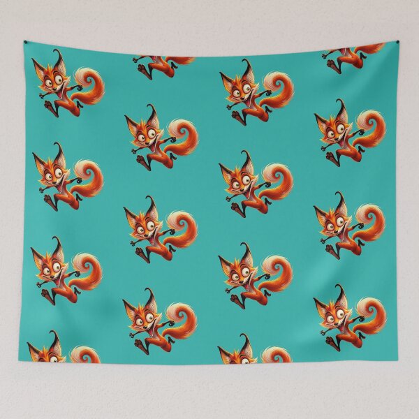 Item preview, Mischievous fox designed and sold by Art70shop.