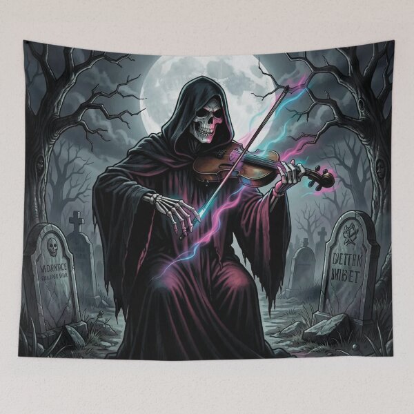 Item preview, The Grim Reaper playing the violin. designed and sold by MagelliShop.