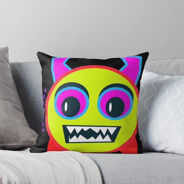 Item preview, Quirky Retro 90s Demon Emoji designed and sold by The Nomadic Designs.