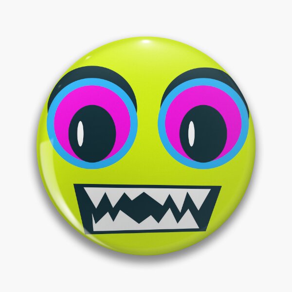 Item preview, Quirky Retro 90s Demon Emoji designed and sold by The Nomadic Designs.
