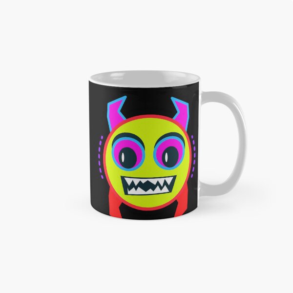 Item preview, Quirky Retro 90s Demon Emoji designed and sold by The Nomadic Designs.