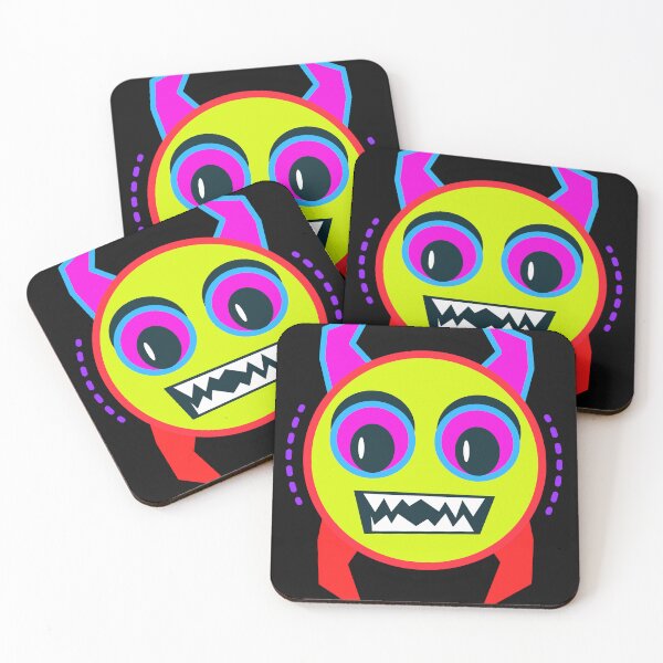 Item preview, Quirky Retro 90s Demon Emoji designed and sold by The Nomadic Designs.