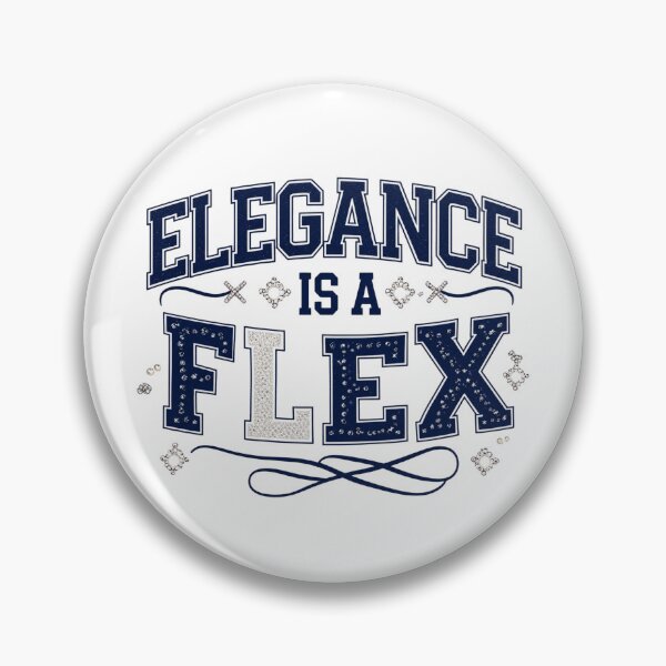 Item preview, Elegance Is a Flex. Luxury Preppy Rhinestone Fashion Statement designed and sold by Aarvya Fashion Club ( A.F.C ).