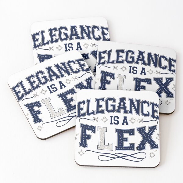 Item preview, Elegance Is a Flex. Luxury Preppy Rhinestone Fashion Statement designed and sold by Aarvya Fashion Club ( A.F.C ).