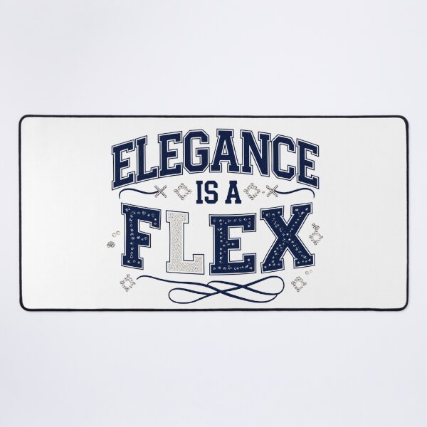 Item preview, Elegance Is a Flex. Luxury Preppy Rhinestone Fashion Statement designed and sold by Aarvya Fashion Club ( A.F.C ).