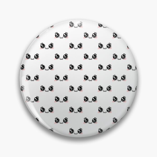 Item preview, Adorable kawaii owo blushing shiny eyes face pattern designed and sold by BlushyPrint.