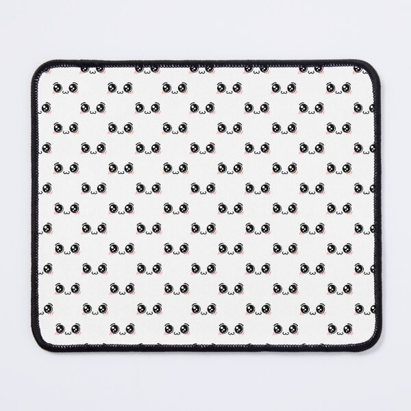 Item preview, Adorable kawaii owo blushing shiny eyes face pattern designed and sold by BlushyPrint.
