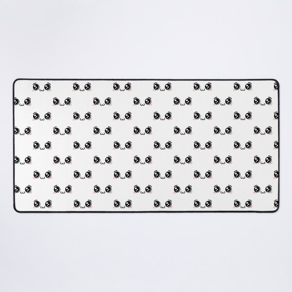 Item preview, Adorable kawaii owo blushing shiny eyes face pattern designed and sold by BlushyPrint.