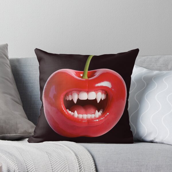 Item preview, Vampire Cherry Monster Mouth with Sharp Fangs 3D Artwork designed and sold by OksArtStudio.