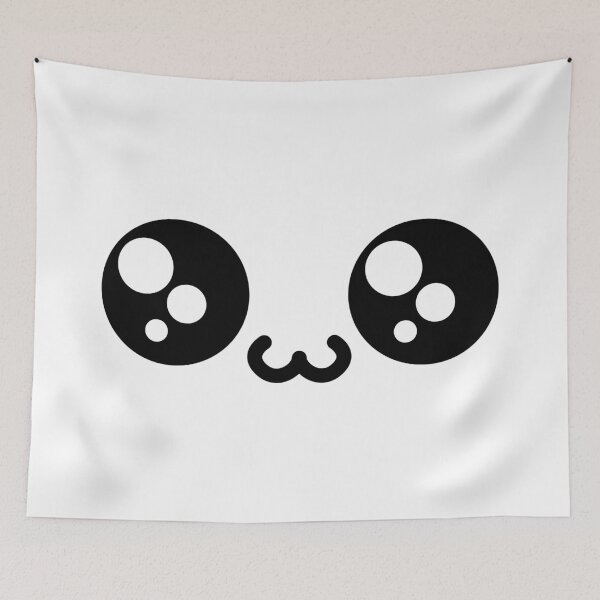 Item preview, Lovely kawaii owo shiny eyes face designed and sold by BlushyPrint.