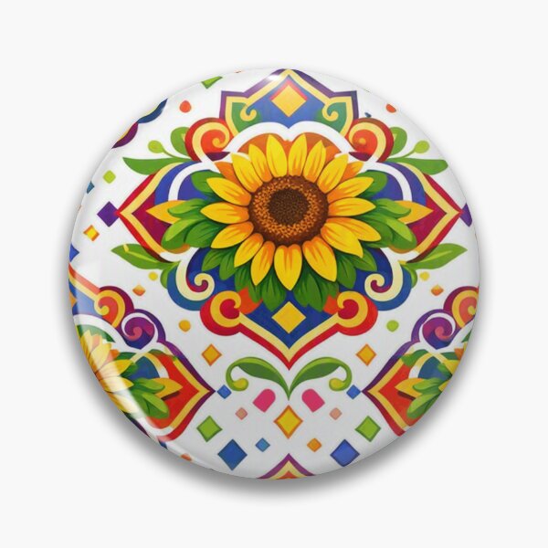Item preview, Pastel Geometric Sunflower Pattern designed and sold by hepopatterns.
